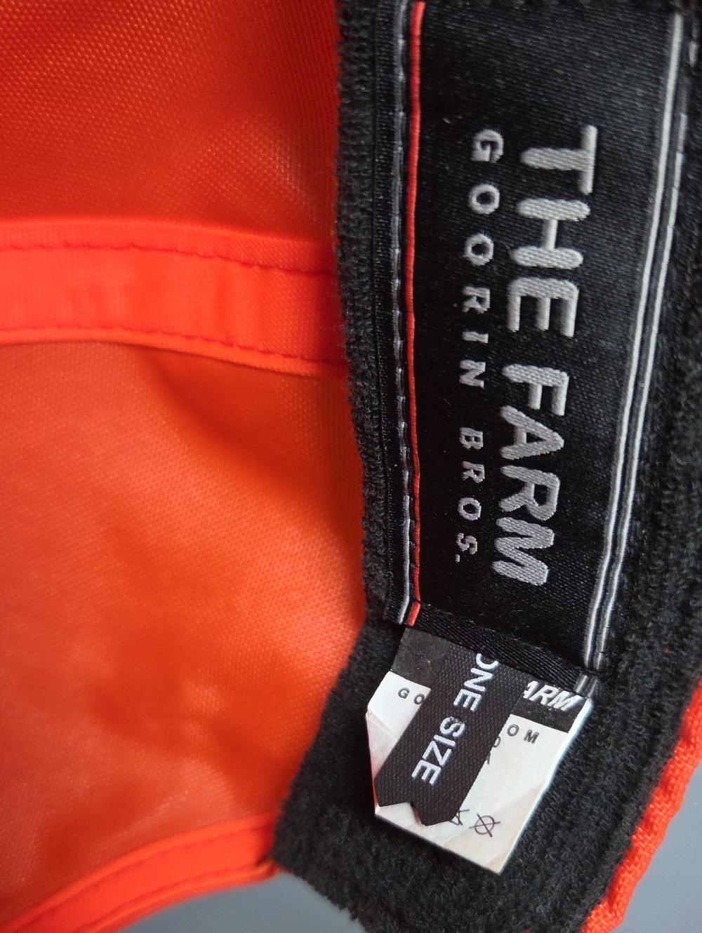 Goorin Bros Orange and Black Hat Interior - The Farm - Picture 4 of 5